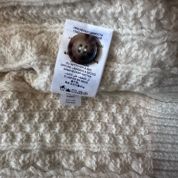 DOEN Marilene Ivory Cable Knit Cardigan Sweater - Picture 5 of 7